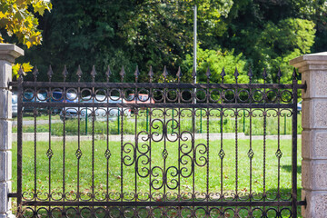 Ornamental Wrought Iron Fence. Metal Fence.