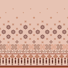 Fabric sameless pixel pattern, embroidery design						