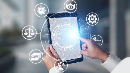 AI Assistant Brain Processor with LLM Technology, Big Data, Machine Learning, Generative AI for Business Support, Future Agentic AI Technology and Artificial Intelligence Prompt Engineering. Spire