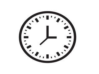 Elegant Minimalist Business Time Icon in Sleek Contemporary Vector