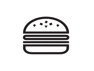 Attractive Burger Menu Icon in Sleek Minimal Line Vector