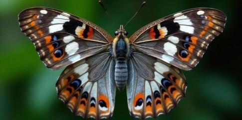 Close-up of Gray Buckeye butterfly wings showcasing eyespots , fauna, wildlife, insecta