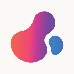 Abstract Gradient Organic Shapes