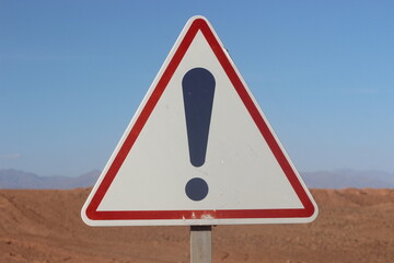 Warning Road Sign, Danger Traffic Sign