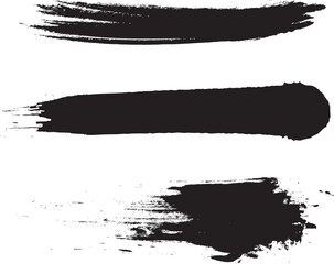 Abstract artistic brush stroke textures and elements in vibrant colors with a hand painted feel