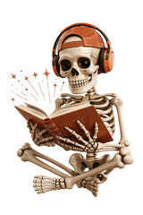 Ghost Flat Design, Ghost reading books, Boo reading books, cute ghost. Halloween Ghost PNG