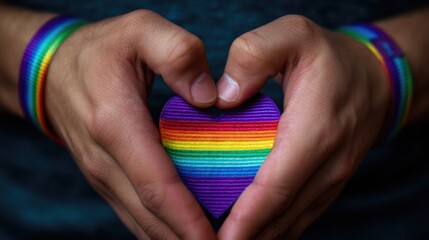 Pride Rainbow Heart