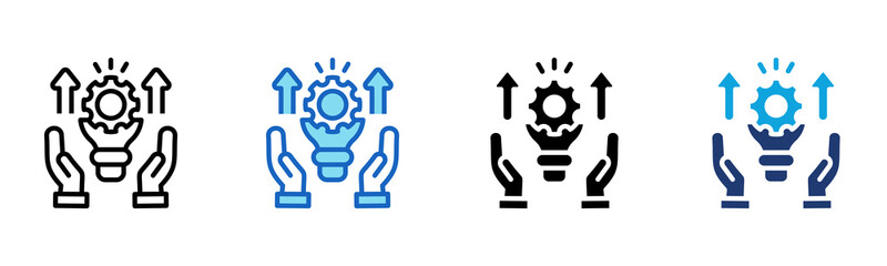 Idea Development icon Multi Style Vector Illustration