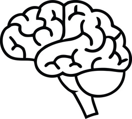 Vector art of human brain illustration