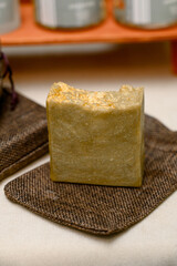 handmade soap bars with natural ingredients, essential oils