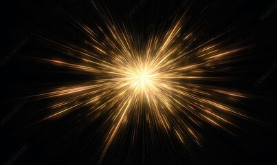 Fototapeta premium A dazzling burst of colorful light and energy illuminates the night sky like a brilliant star.