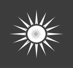 Abstract Geometric Mountain Icon Vector, Polygonal Layered Peaks Illustration, Minimal Modern Nature Symbol.