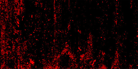 Gloomy black and red colors background for design. Abstract vintage of old surface texture background. dust particle and dust grain on black Horror bloody creepy background. Metal texture with scratch