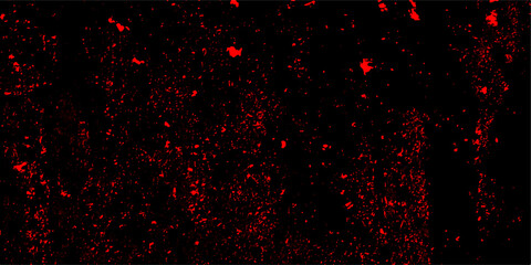 Gloomy black and red colors background for design. Abstract vintage of old surface texture background. dust particle and dust grain on black Horror bloody creepy background. Metal texture with scratch