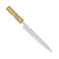 Illustration of Long Blade Kitchen Knife