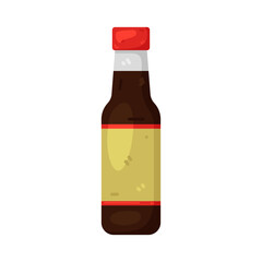 Illustration of Soy Sauce Bottle 