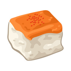Illustration of Delicious Square Sushi
