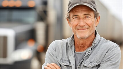 A portrait of a man track driver