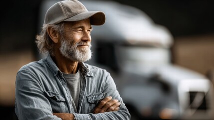 A portrait of a man track driver