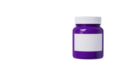 Purple Bottle with Right Copy Space