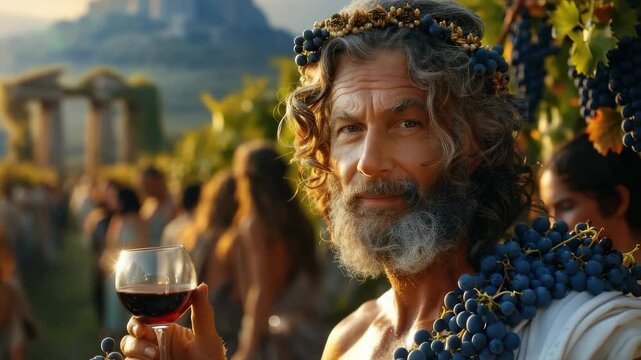 Dionysus legend: Greek deity, youngest Olympian, harvest spirit, wine's creator, sacred ecstasy, theater patron, divine energy, nature's force, creative inspiration, festival's guide.