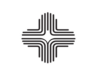 Modern heartbeat line vector for medical websites and wellness apps