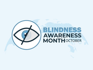 Vector graphic of Blindness Awareness Month for Blindness Awareness Month celebration.