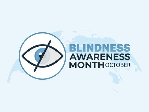 Vector graphic of Blindness Awareness Month for Blindness Awareness Month celebration.