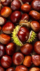 Close-up of chestnuts