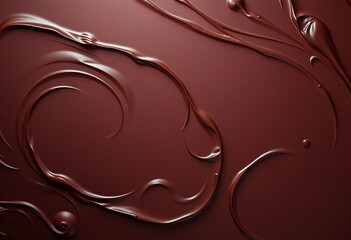 Dark chocolate background texture with rich cocoa swirls, candy, dark