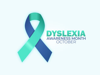 Vector graphic of Dyslexia Awareness Month for Dyslexia Awareness Month celebration.