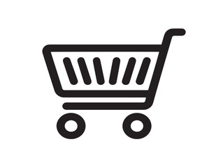 Modern outlined shopping cart add symbol in professional vector style  