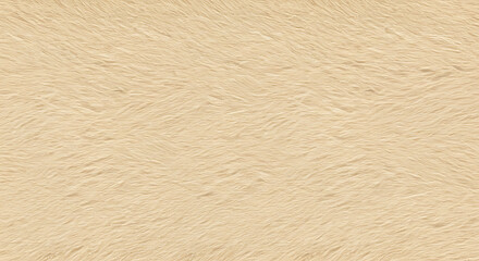 Animal Fur Texture, Soft Realistic Style, Beige Colors, Natural Pattern, Seamless Background with Copy Space