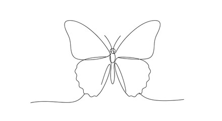 Minimalist Butterfly Line Art - Elegant, Simple, and Artistic Design.