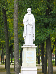 Fototapeta premium monument to Sergius of Radonezh in Ryazan