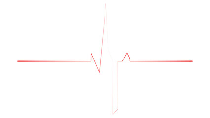Vibrant green heartbeat line representing health monitoring and medical technology, perfect for healthcare designs and dynamic presentations