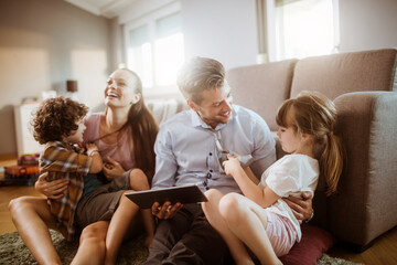 Family enjoying time together