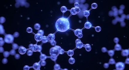 Molecular Structure - A Detailed Visualization of Atoms and Bonds.
