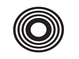 Dollar currency circle icon in elegant clean minimalist vector illustration