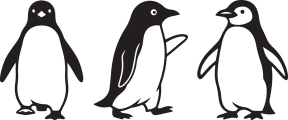Penguin Vector Icon in Simple Flat Design © MoharomIslam