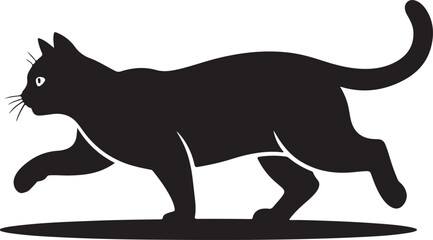 Black Cat Silhouette Illustration