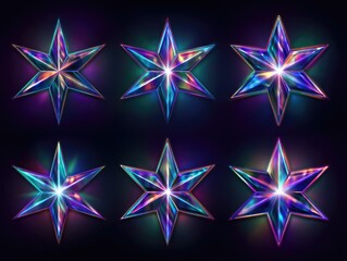 Colorful Light-up Star Decorations