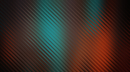 Abstract textured background with diagonal lines in teal and orange hues