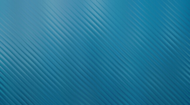 Abstract blue background with diagonal ribbed texture and subtle light reflection