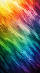 Obraz premium Vibrant rainbow streaks of paint with diagonal brushstrokes