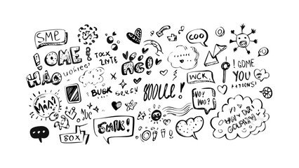 Doodle art background with doodle elements drawing doodle pattern doodle design doodle sketch doodle illustration