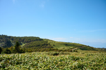 鉢伏山の登山道からみえる景色