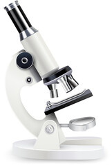 Realistic Laboratory Microscope Illustration