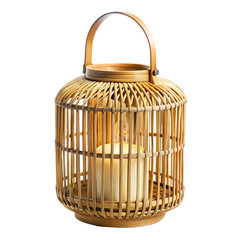 wicker basket isolated on white