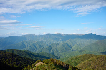 Obraz premium 鉢伏山の登山道からみえる景色